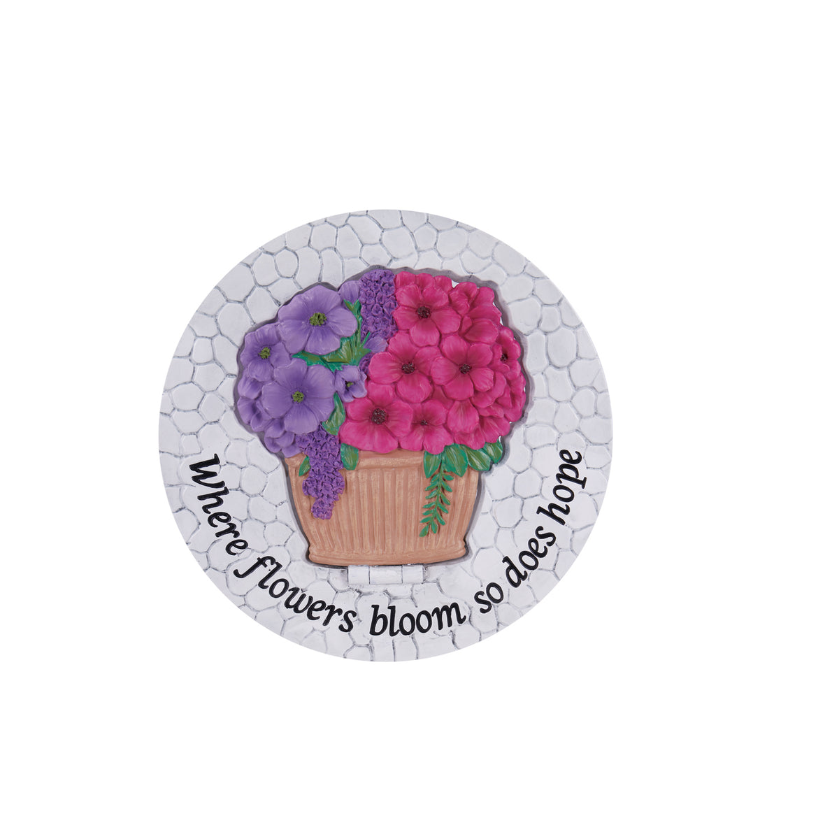 3D Polyresin Garden Stone, Bouquet, 11in