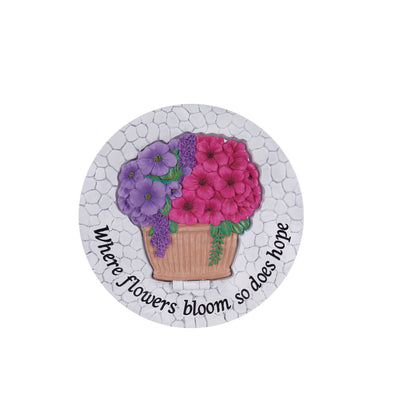 3D Polyresin Garden Stone, Bouquet, 11in
