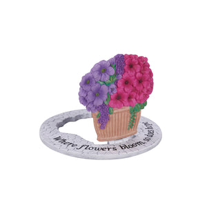 3D Polyresin Garden Stone, Bouquet, 11in