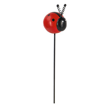 Load image into Gallery viewer, Polyresin Round Bug Plant Pick, 13.75in
