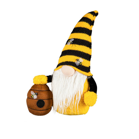 Fabric Bee Gnome with Hive Tabletop Decor, 15.5in