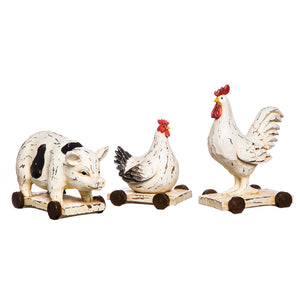 Polyresin Farm Animal Tabletop Decor, 6.75in