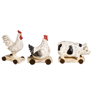 Polyresin Farm Animal Tabletop Decor, 6.75in