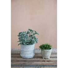 Load image into Gallery viewer, Pot, 4in, Sandstone, Embossed Pattern
