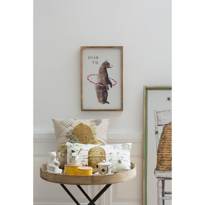 Bear Honey Jar with Wood Honey Dipper