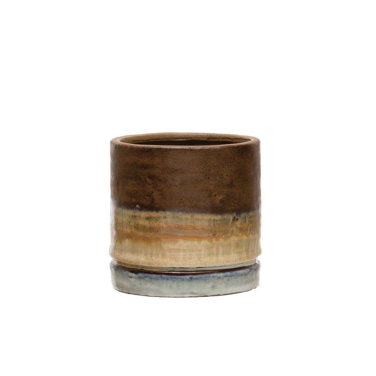 Pot, 3in, Stoneware, Ombre Reactive Glaze