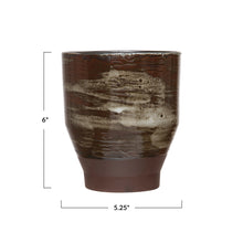 Load image into Gallery viewer, Pot, 4in, Stoneware, Distressed Reactive Glaze
