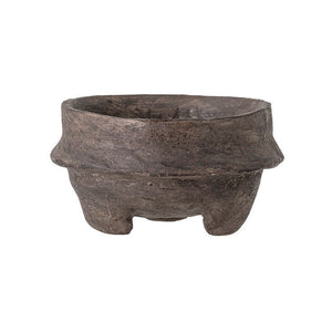Pot, 6in, Paper Mache Footed Bowl