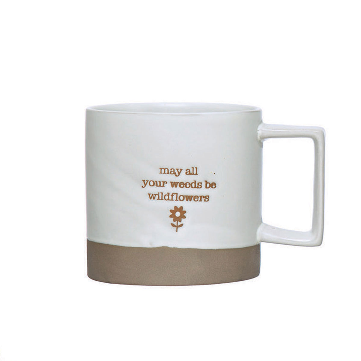 Plant Themed Stoneware Mug in Drawstring Bag, 12oz
