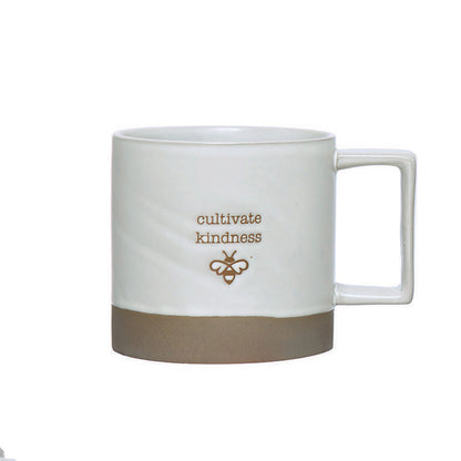 Plant Themed Stoneware Mug in Drawstring Bag, 12oz