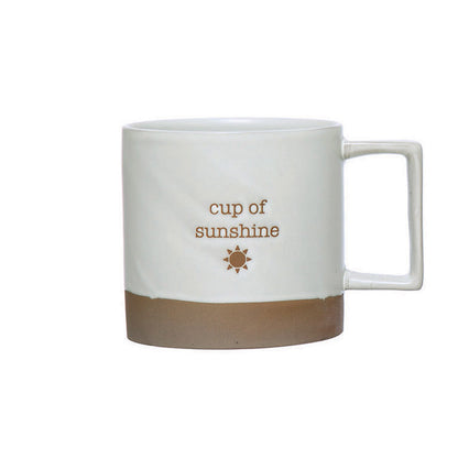 Plant Themed Stoneware Mug in Drawstring Bag, 12oz