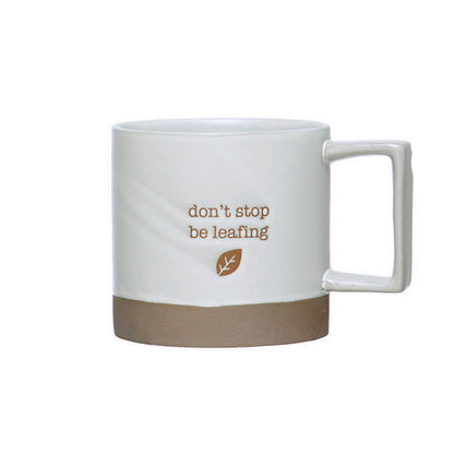 Plant Themed Stoneware Mug in Drawstring Bag, 12oz