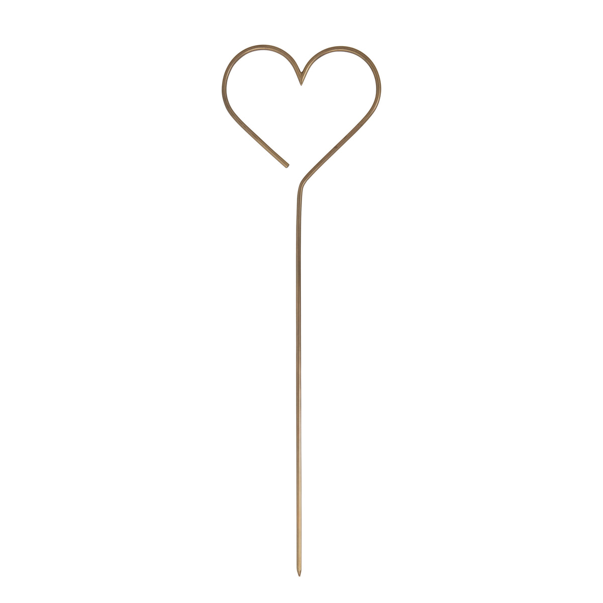 Antiqued Brass Finish Iron Heart Trellis, 32in
