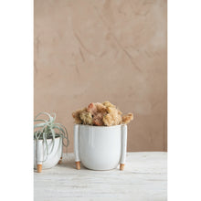 Load image into Gallery viewer, Pot, 5in, Stoneware, Footed with Reactive Glaze
