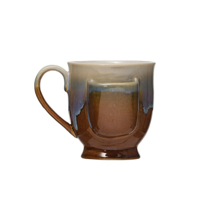 Stoneware Mug with Tea Bag Holder, 16oz