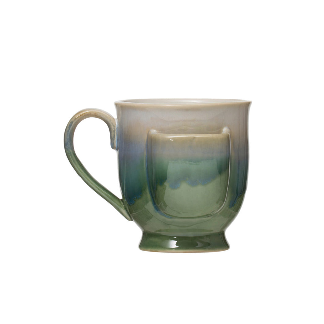 Stoneware Mug with Tea Bag Holder, 16oz
