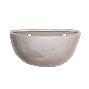 Planter, 8in, Stoneware Wall Pocket, 3 Colours