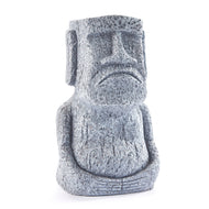 Planter, Oversized Easter Island Frowning Figure