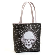 Load image into Gallery viewer, Halloween Skull Tote Bag
