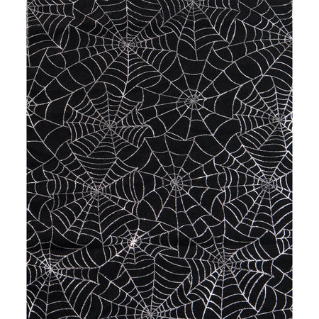 Silver & Black Halloween Print Scarf, 2 Styles