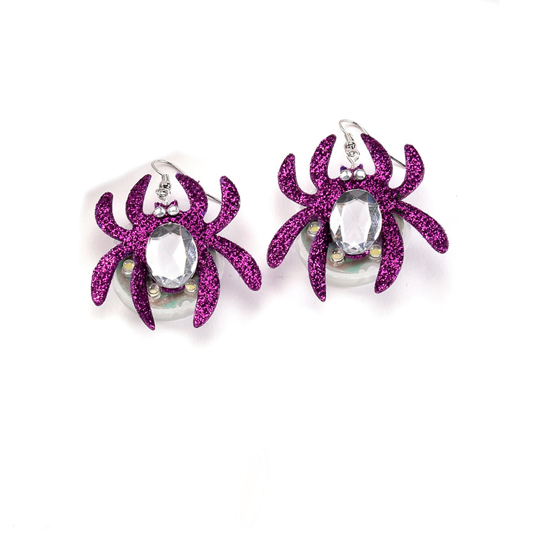 Flashing Halloween Glitter Earrings, 4 Styles