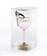 Load image into Gallery viewer, Wine Glass Ornament with Sentiment, 6 Styles
