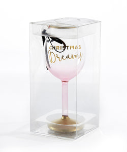 Wine Glass Ornament with Sentiment, 6 Styles