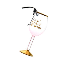 Load image into Gallery viewer, Wine Glass Ornament with Sentiment, 6 Styles
