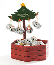 Load image into Gallery viewer, Jingle Bell Metal Ornament w/Sentiment, 3 Styles
