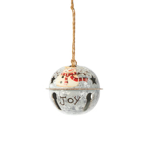 Jingle Bell Metal Ornament w/Sentiment, 3 Styles