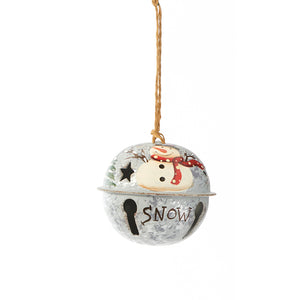 Jingle Bell Metal Ornament w/Sentiment, 3 Styles