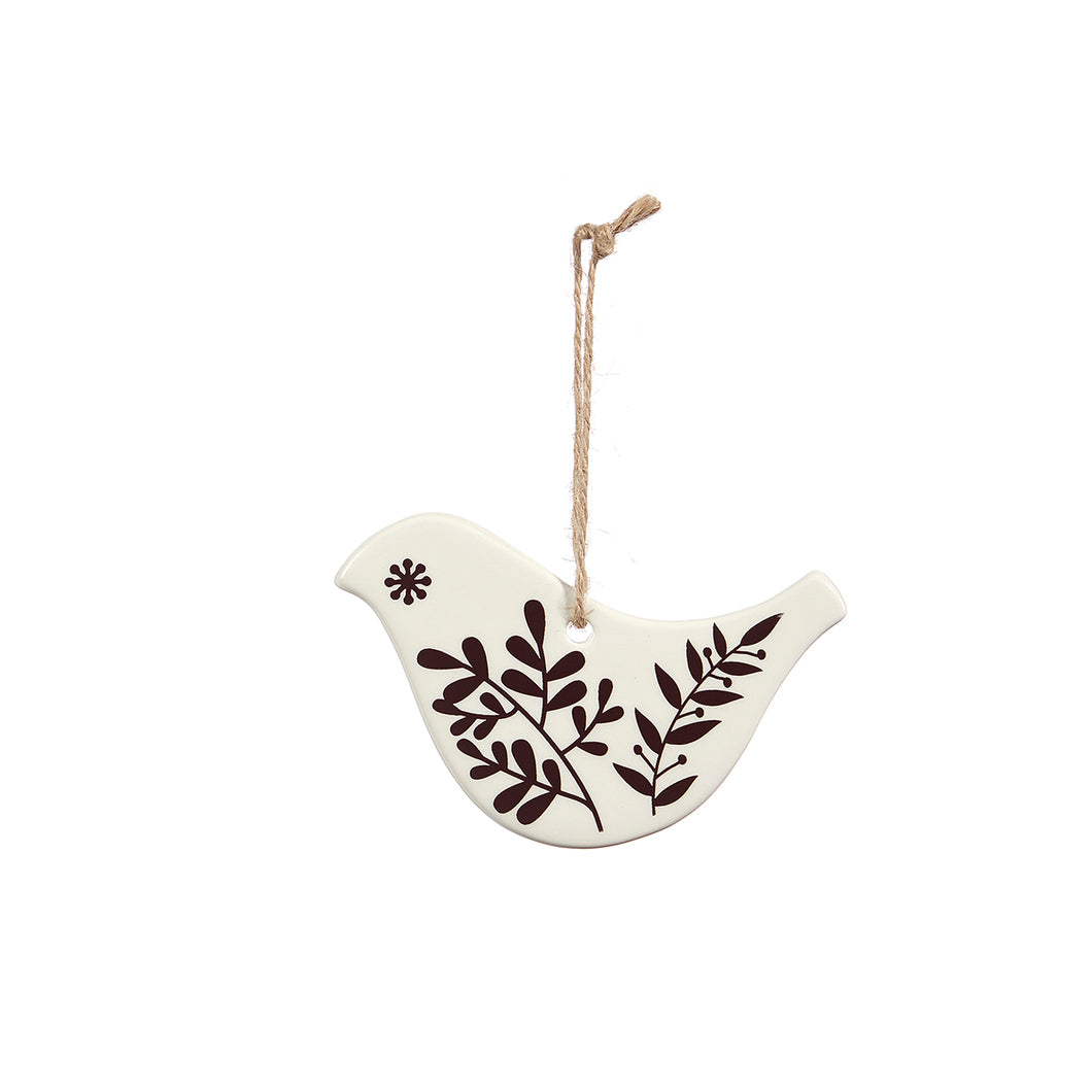 Ceramic Black & White Scandi Ornament, 4 Styles