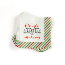 Load image into Gallery viewer, Paper Cocktail Napkin, 20 Count, Holly Jolly Xmas
