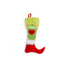 Load image into Gallery viewer, Grinch-Themed Stocking w/ Sentiment, 19in, 3 Style
