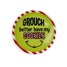 Load image into Gallery viewer, Ceramic Grinch-Themed Have My Cookies Plate, 6in
