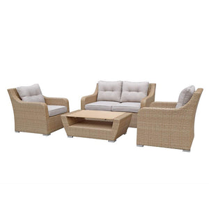Tenerife Sectional and Coffee Table Set, 4 piece