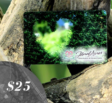 Physical Gift Card, $25.00 - Floral Acres Greenhouse & Garden Centre