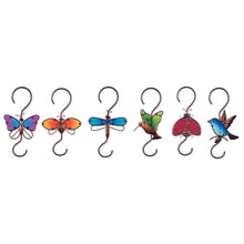 Load image into Gallery viewer, Metal &amp; Glass Critter Garden Hook, 12in

