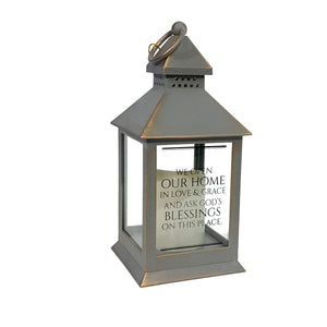 Family/Home Lantern with LED Candle, 11in, 4 Asst