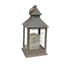 Load image into Gallery viewer, Family/Home Lantern with LED Candle, 11in, 4 Asst
