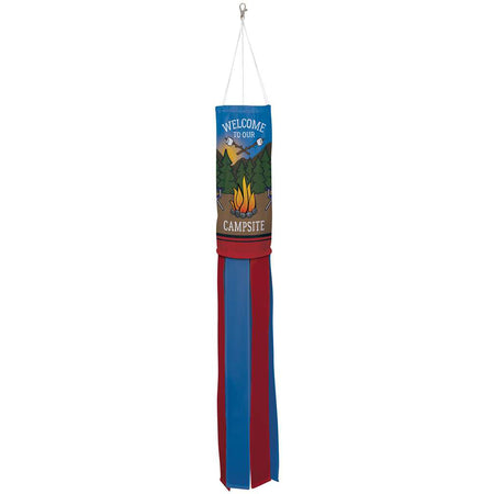 Welcome To Our Campsite Nylon Windsock, 40in