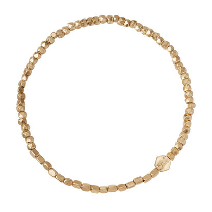 Mini Metal Stacking Bracelet, Gold
