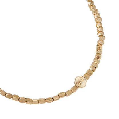 Mini Metal Stacking Bracelet, Gold