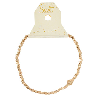 Mini Metal Stacking Bracelet, Gold