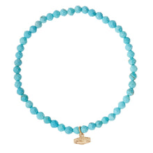 Load image into Gallery viewer, Mini Faceted Stone Stacking Bracelet, Turquoise
