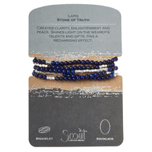 Load image into Gallery viewer, Stone Wrap Bracelet, Lapis
