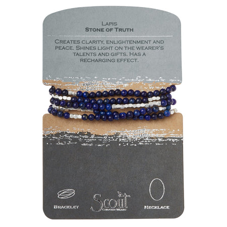 Stone Wrap Bracelet, Lapis