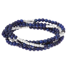 Load image into Gallery viewer, Stone Wrap Bracelet, Lapis
