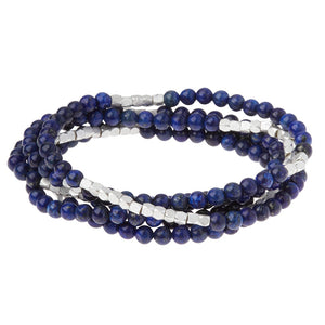 Stone Wrap Bracelet, Lapis