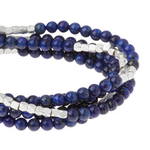 Load image into Gallery viewer, Stone Wrap Bracelet, Lapis
